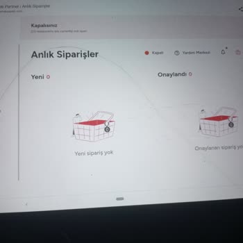 Yemeksepeti GO Sistemi Sürekli Çöküyor, Sipariş Alamıyoruz