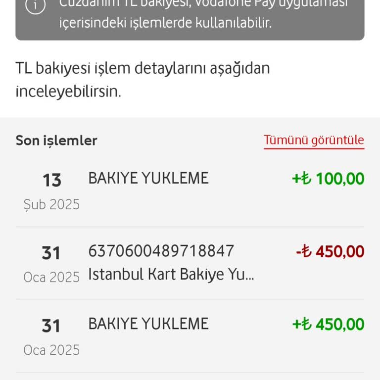 Vodafone Pay İle İstanbul Kart Yüklemesinde İade Sorunu