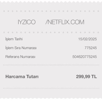 Kredi Kartımdan İznim Olmadan Yapılan Netflix Ödemeleri