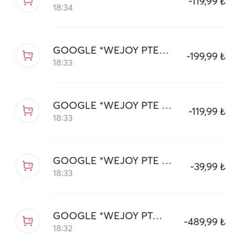 Weplay Oyun & Sohbet Hesabımdan 1.500 Liraya Yakın Para Çekilmiştir