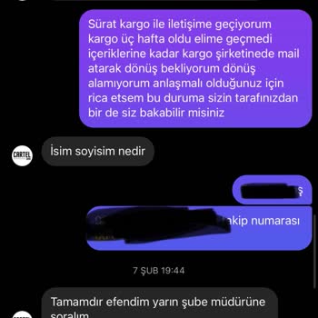 Sürat Kargo İle Teslimat Sorunu: Ürünler Hala Elime Ulaşmadı