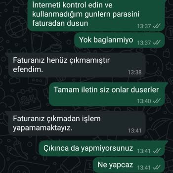 İnternet Kesintisi Ve Fatura Sorunu