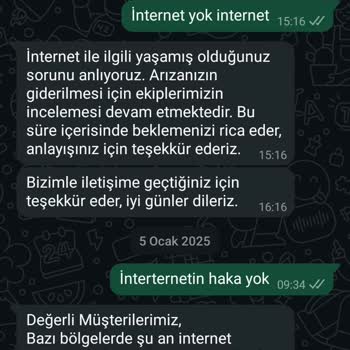 İnternet Kesintisi Ve Fatura Sorunu