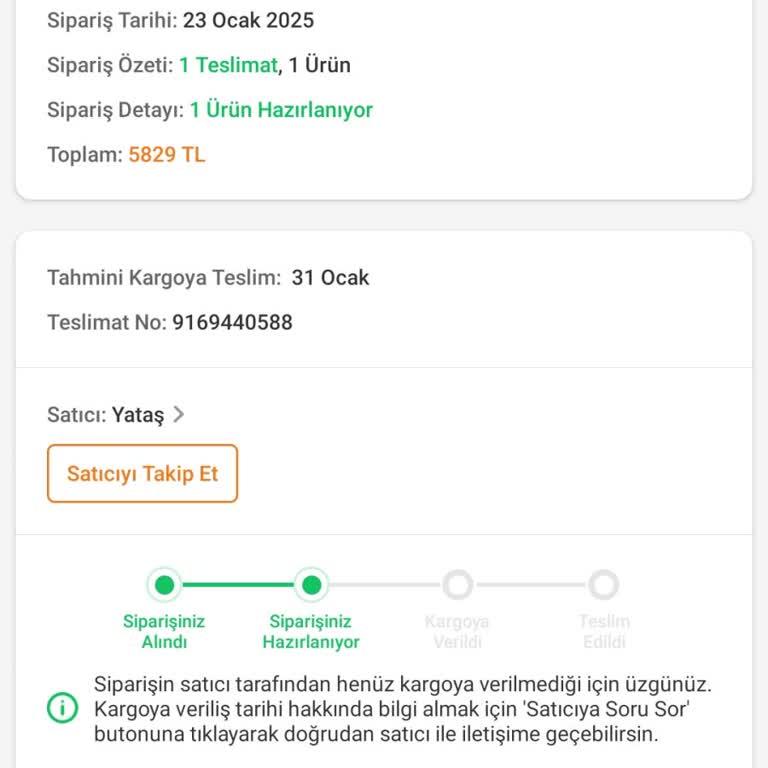 Teslim Edilmeyen Ürün Ve İlgisiz Müşteri Hizmetleri