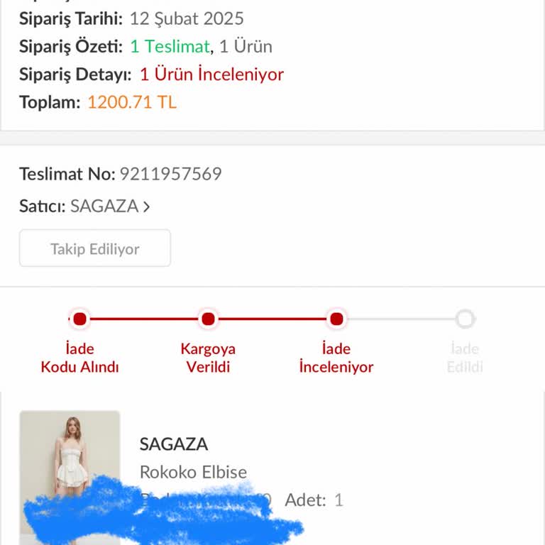 Adres Yetersizliği Bahane Edilerek İade Edilen Sipariş