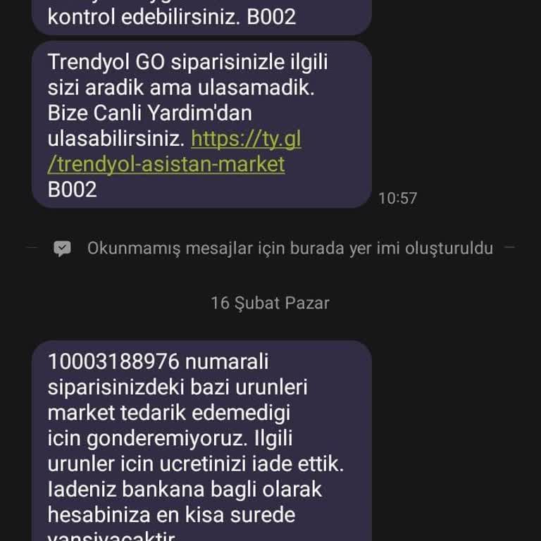 Stokta Olmayan Ürünler Ve Yanıtsız Çağrılar