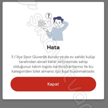 Passolig Tarafsız Kartla Bilet Alamama Sorunu