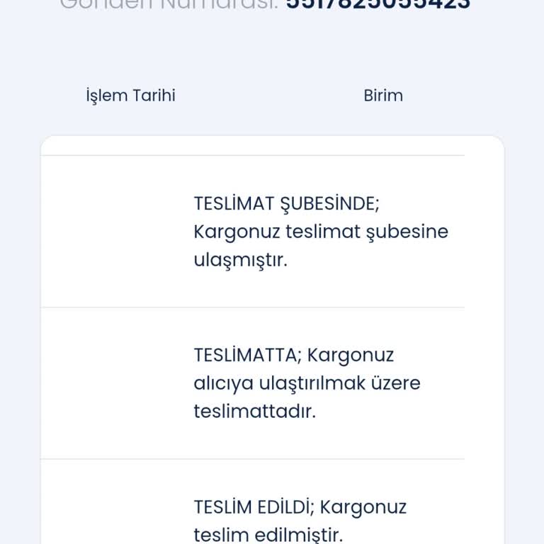 Kayıp Kargolar Ve Yanıltıcı Bildirimler