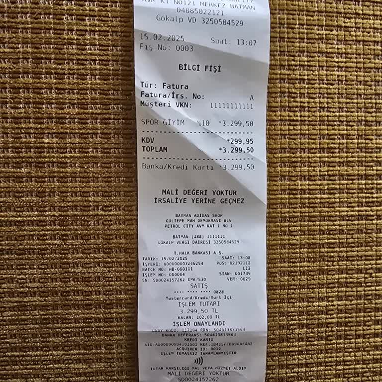Adidas Mağazasında Fiyat Farkı Ve Sahte Fiş Sorunu