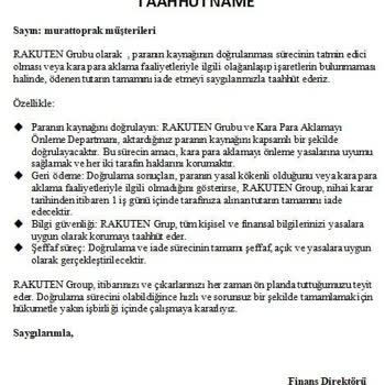 Rakuten'de Hesap Kapanışı Ve Para Çekme Sorunu