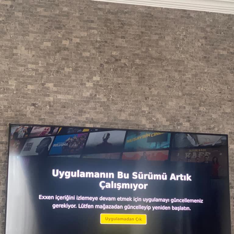 Yazılım Güncellemesi Sonrası Exxen Uygulaması Sorunu