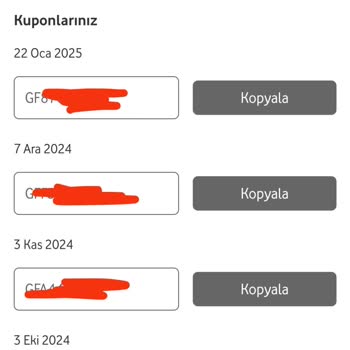 Vodafone Cüzdan Hediye Kodu Sorunu