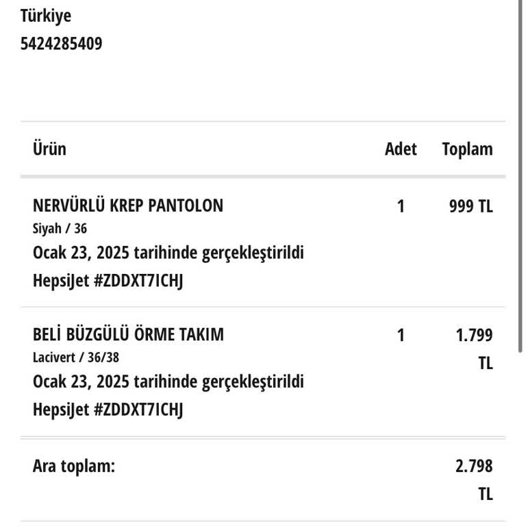 İade Talebine Yanıtsız Kalan Müşteri