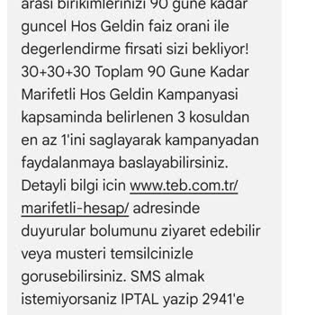 TEB Bankası'nın Faiz Kampanyası Hayal Kırıklığı Yarattı