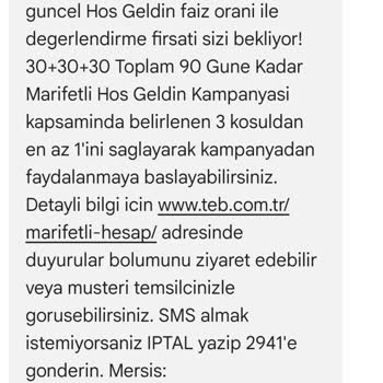 TEB Bankası'nın Faiz Kampanyası Hayal Kırıklığı Yarattı