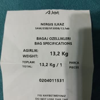 Valiz Tekerleği Kırılması Sonrası Mağduriyet