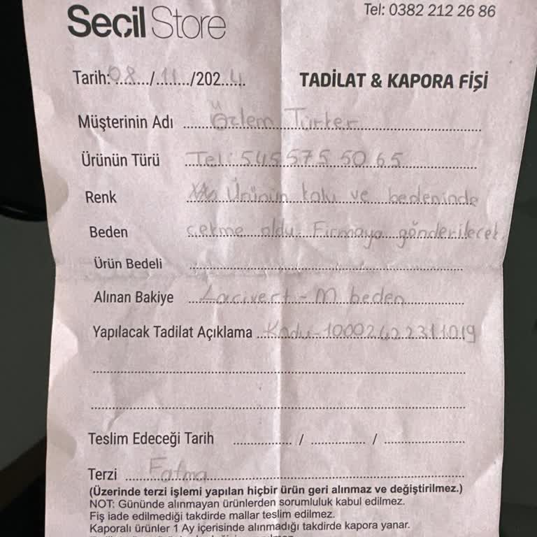 Tunik Yıkandıktan Sonra Küçüldü, Mağduriyetim Giderilmiyor