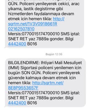 Sigortam.net'in Israrcı Mesajları: İptal Taleplerine Rağmen Süregelen Rahatsızlık