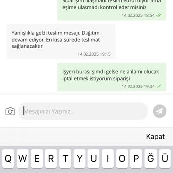 Yanlış Teslimat Ve Ulaşılamayan Destek