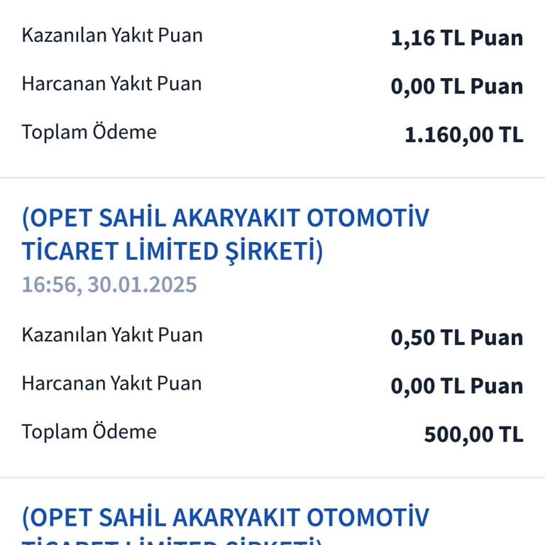 Opet Mavi Kart Kampanya Puanı Sorunu