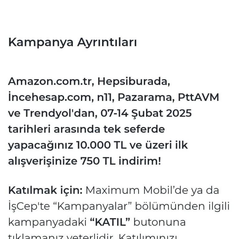 İş Bankası Kampanya İadesinde Mağduriyet