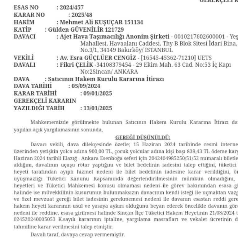 Geri Bildirimlere Yanıt Yok: Mahkeme Kararı Sonrası İcra Tehdidi