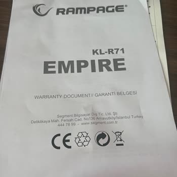 Rampage Oyuncu Koltuğu Ayaklığı Kırıldı, Müşteri Hizmetlerine Ulaşılamıyor
