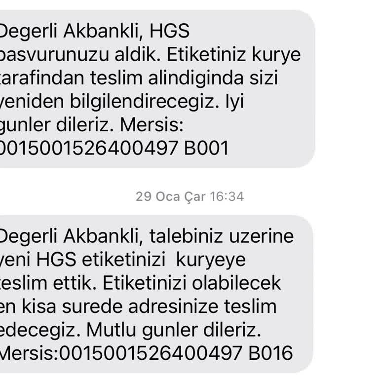 HGS Teslimatında Bitmeyen Bekleyiş
