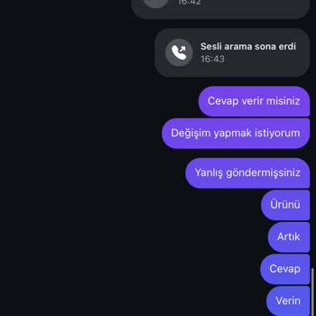 Yanlış Ürün Gönderimi Ve İletişimsizlik