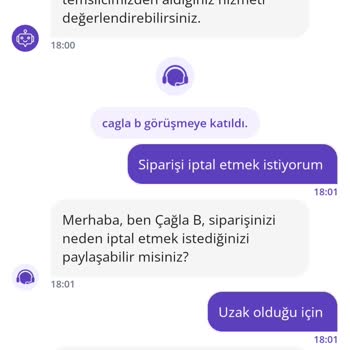 Getir Yemek'te Sipariş İptal Sorunu