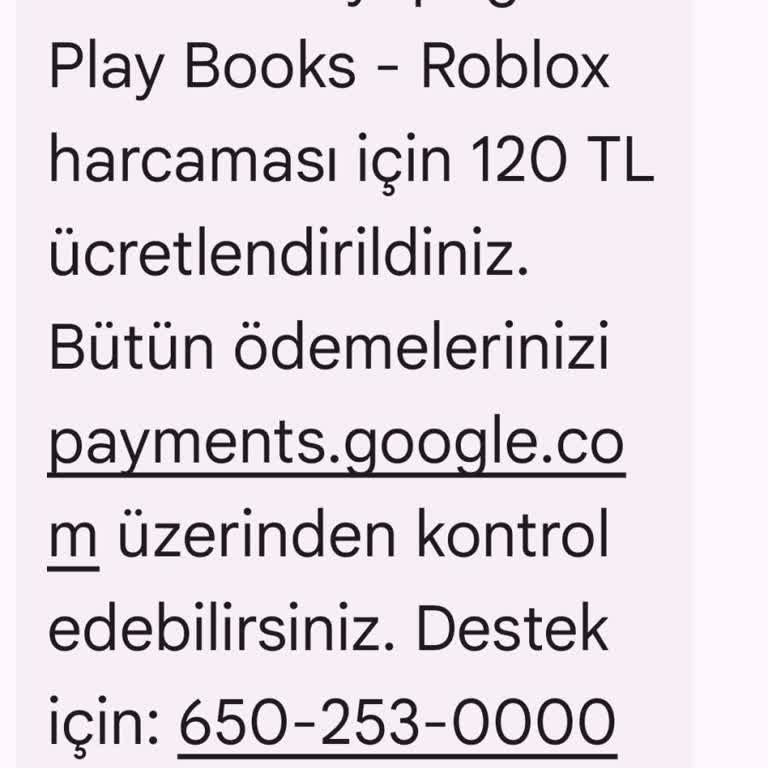 Roblox'tan Bilgimiz Dışında 120 TL Fatura Şoku