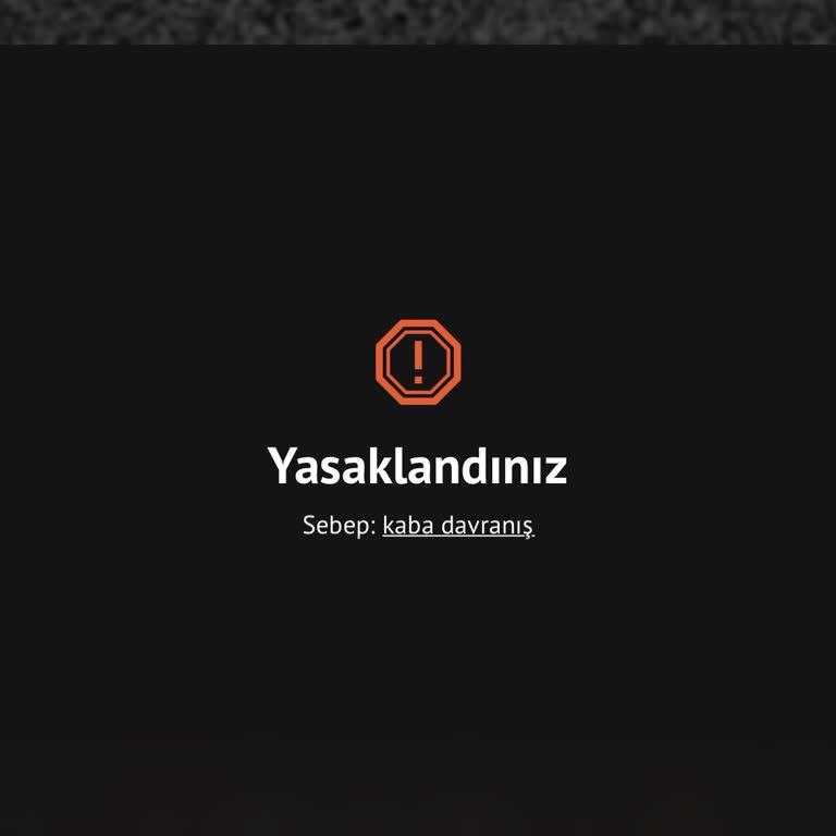 Haksız Yasaklama: Hesabımın Geri Açılmasını Talep Ediyorum