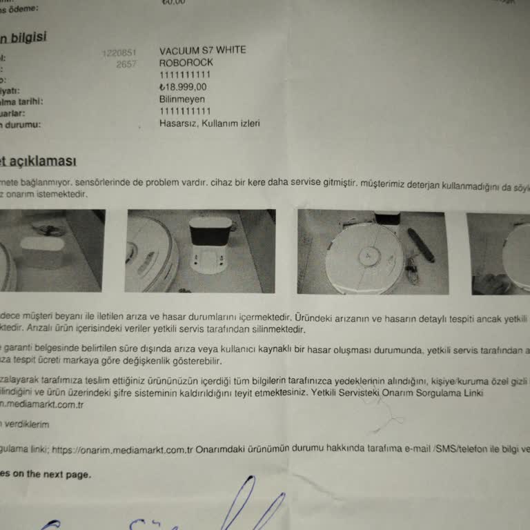 Roborock S7 Süpürge Ve Servis Sorunları