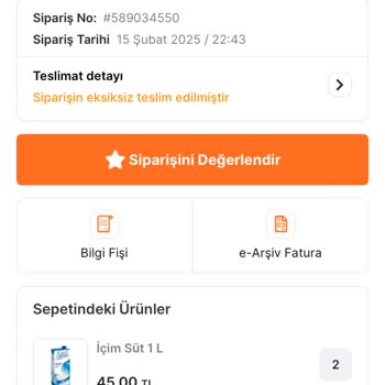 Teslim Edilmeyen Sipariş Ve Yanıltıcı Bildirim