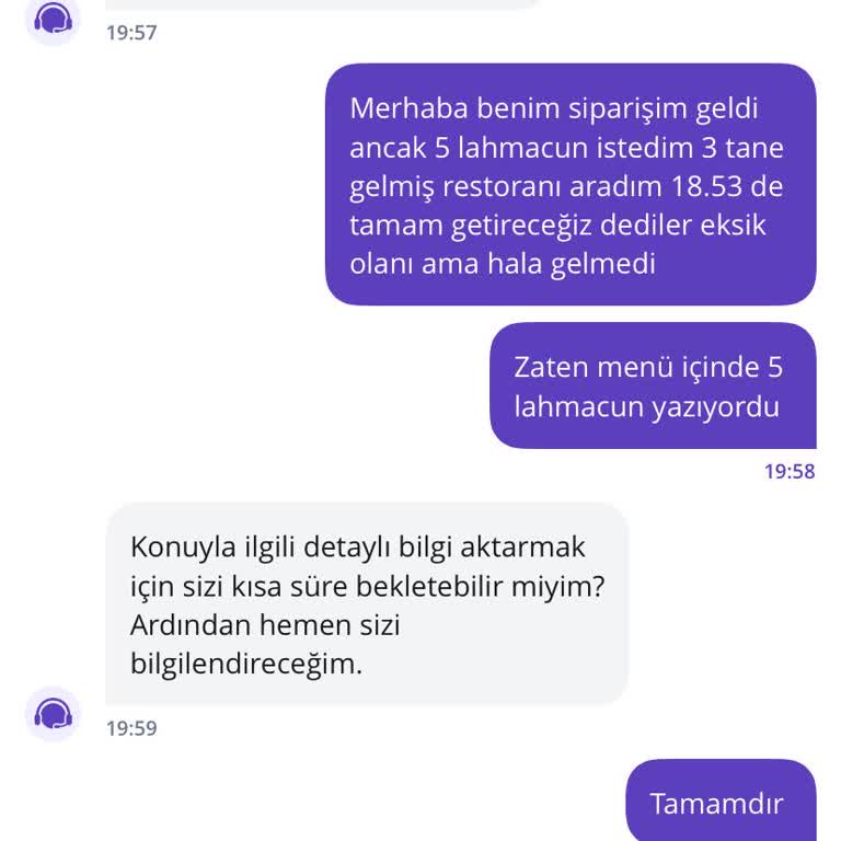 Eksik Ürün Ve İlgisiz Müşteri Hizmetleri