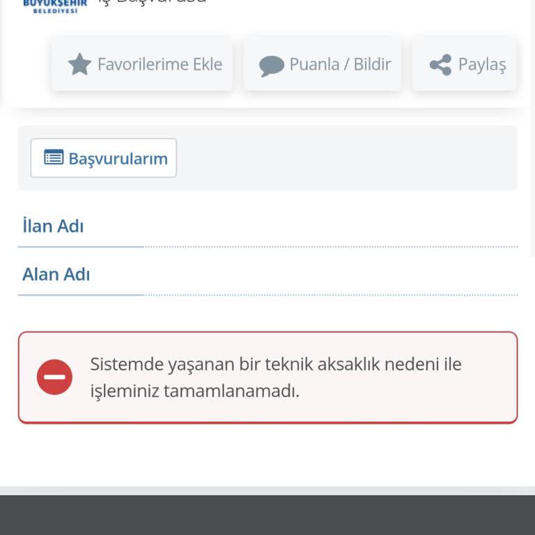 Başvuru Sürecinde Sürekli Hata: İBB Memur Alımı Mağduriyeti