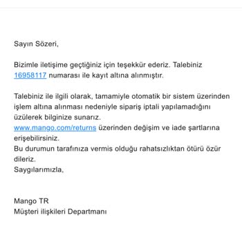 Mango Online Siparişi: Teslimat Kabusu