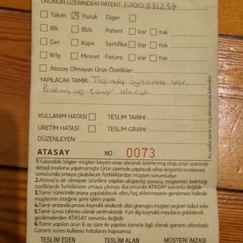 Atasay'dan Aldığım Yüzük Yanlış Modelle Değiştirildi!