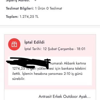 Sürekli İptal Edilen Siparişler Ve Yetersiz Çözüm