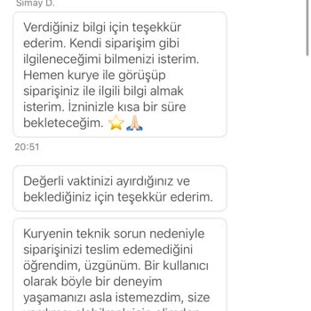 Sipariş Teslim Edilmedi, Aç Kaldım Ve Geri Dönüş Alamadım