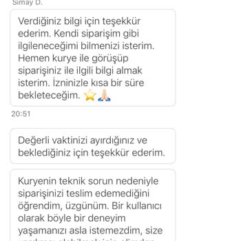 Sipariş Teslim Edilmedi, Aç Kaldım Ve Geri Dönüş Alamadım