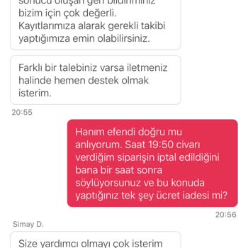 Sipariş Teslim Edilmedi, Aç Kaldım Ve Geri Dönüş Alamadım