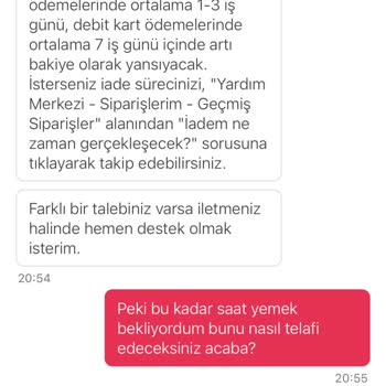 Sipariş Teslim Edilmedi, Aç Kaldım Ve Geri Dönüş Alamadım