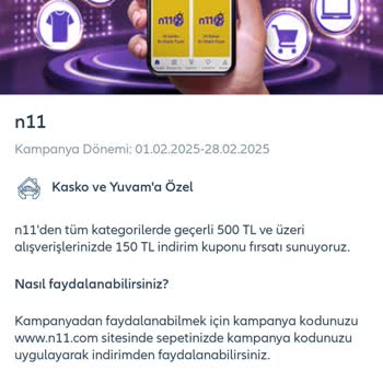 N11 Kupon Kodu Kullanımında Yaşanan Sorun
