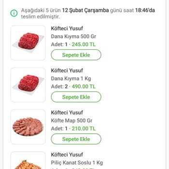 Eksik Gönderilen Sipariş Ve İtirazların Reddedilmesi