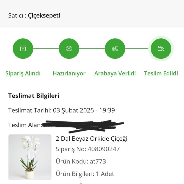Çiçek Sepeti'nden Aldığım Orkide Hayal Kırıklığı Yarattı