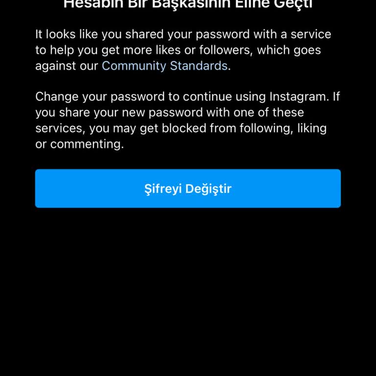 Instagram Hesap Güvenliği Ve Şifre Değiştirme Sorunu