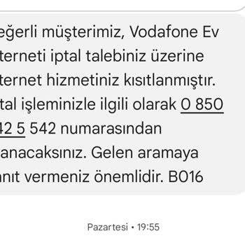 Vodafone Net İptal Süreci Mağduriyeti