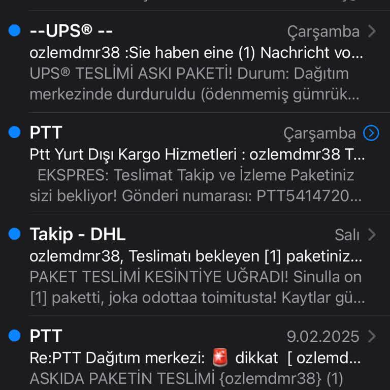 Sahte Kargo Bildirimleriyle Yanıltılma Tehlikesi