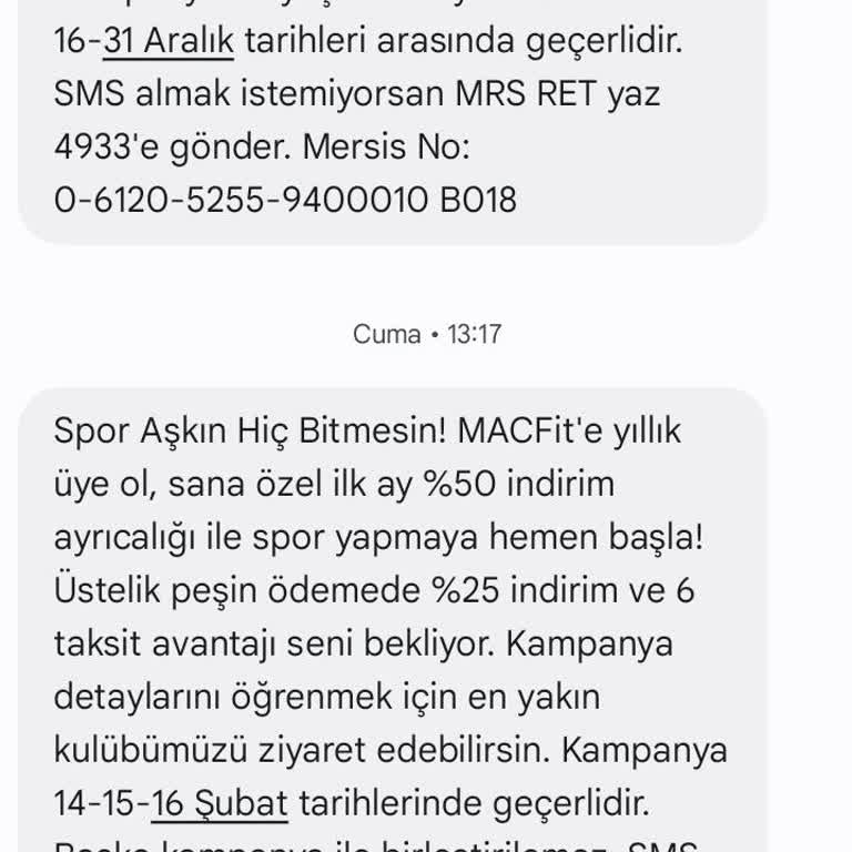 Macfit Abonelik Ücretlendirmesi Hakkında Bilgilendirme Sorunu